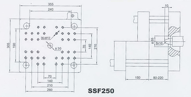Platen Layout SS250